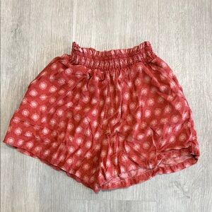 Universal Thread printed High Waist terracotta red Shorts
